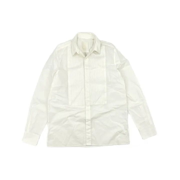 Givenchy Givenchy SS23 Men's White Lace Collar Long Sleeve Shirt Size US XXS / EU 40 - 2 Thumbnail