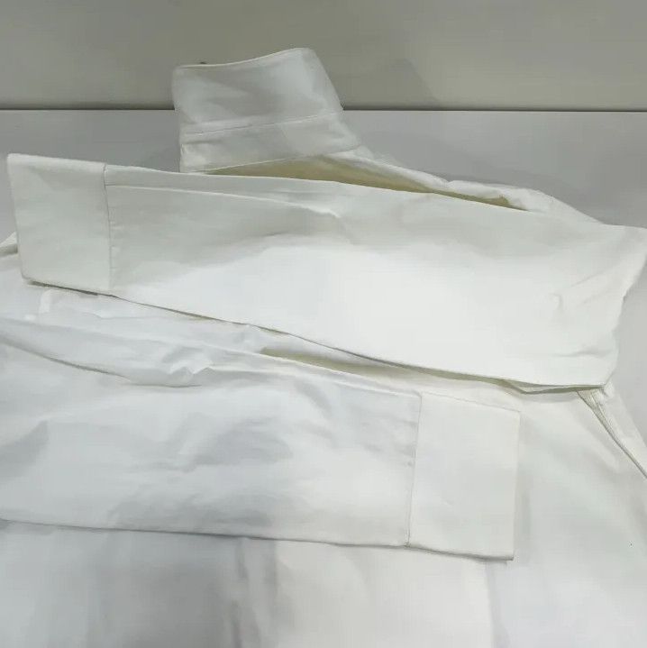 Givenchy Givenchy SS23 Men's White Lace Collar Long Sleeve Shirt Size US XXS / EU 40 - 16 Thumbnail