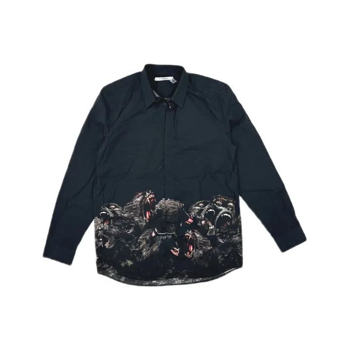 Givenchy Givenchy Men's Beast Pattern Long-Sleeve Shirt Size US XS / EU 42 / 0 - 2 Thumbnail