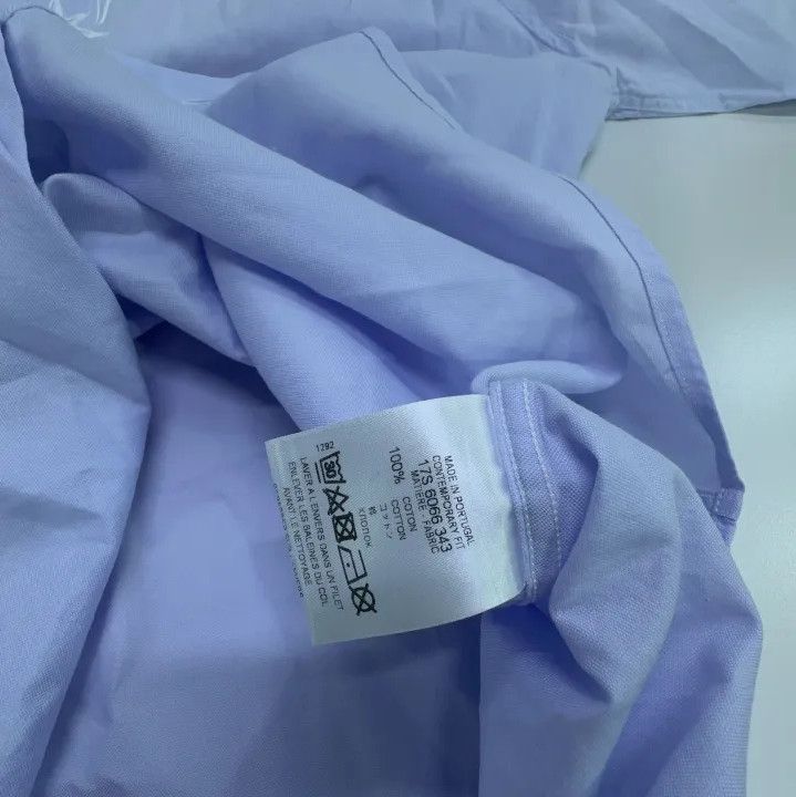 Givenchy GIVENCHY Men's Blue Long-Sleeve Square Collar Shirt Size US XXS / EU 40 - 4 Thumbnail
