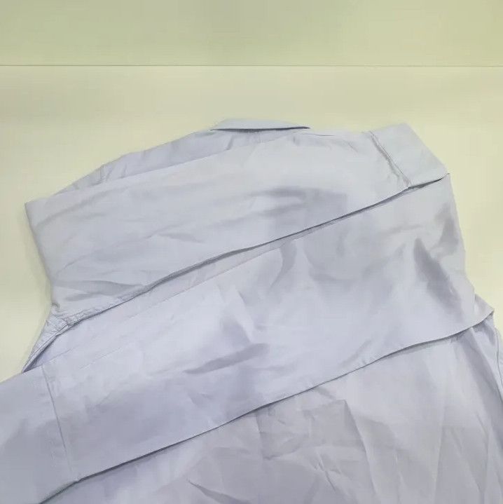 Givenchy GIVENCHY Men's Blue Long-Sleeve Square Collar Shirt Size US XXS / EU 40 - 11 Thumbnail