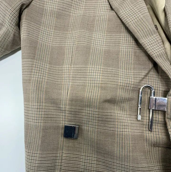 Givenchy Givenchy SS22 U-Lock Check Long-Sleeve Coat Size US M / EU 48-50 / 2 - 9 Thumbnail