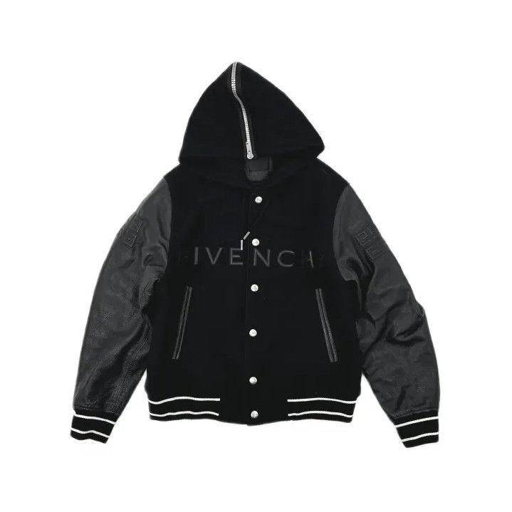 Givenchy Givenchy FW22 Logo Print Hooded Bomber Jacket Size US M / EU 48-50 / 2 - 2 Thumbnail