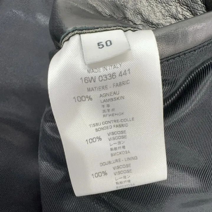 Givenchy Givenchy Men's Color-Block Leather Motorcycle Jacket Size US M / EU 48-50 / 2 - 4 Thumbnail