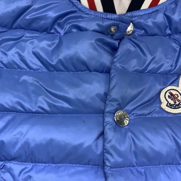 Moncler Moncler Kids Blue Solid Casual Puffer Jacket Size US XXS / EU 40 - 6 Thumbnail