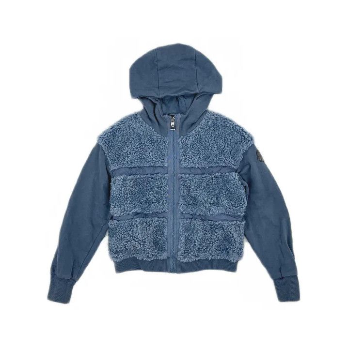 Moncler Moncler Kids Blue Fleece Zip-Up Jacket Size US S / EU 44-46 / 1 - 2 Thumbnail