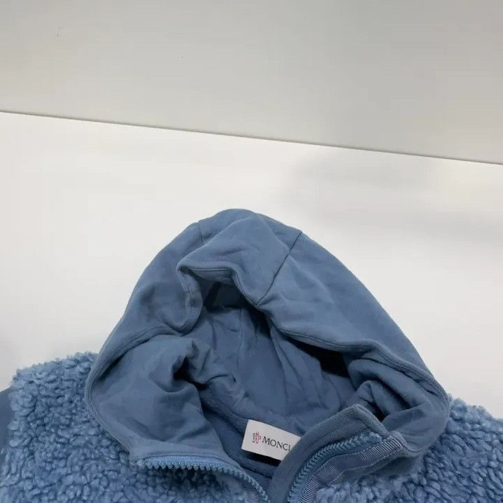 Moncler Moncler Kids Blue Fleece Zip-Up Jacket Size US S / EU 44-46 / 1 - 7 Thumbnail