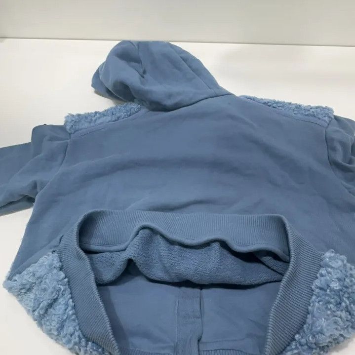 Moncler Moncler Kids Blue Fleece Zip-Up Jacket Size US S / EU 44-46 / 1 - 11 Thumbnail