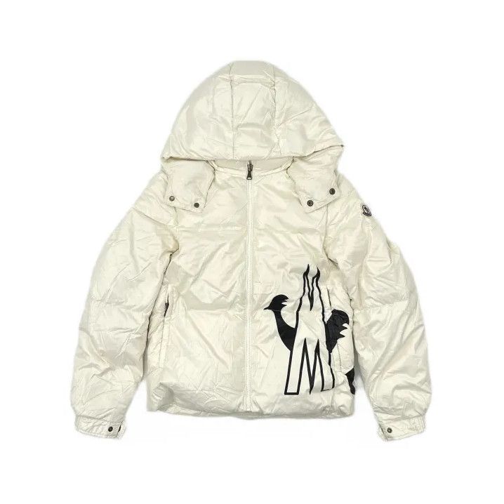 Moncler Moncler Kids Logo Print Hooded Down Jacket Size US M / EU 48-50 / 2 - 2 Thumbnail