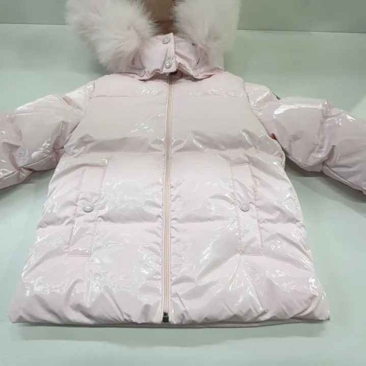 Moncler Moncler Kids' Pink Hooded Down Jacket Size US M / EU 48-50 / 2 - 9 Thumbnail