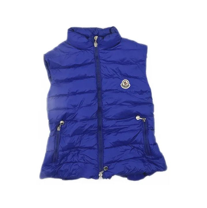Moncler Moncler Solid Logo Stand Collar Down Vest Size US M / EU 48-50 / 2 - 2 Thumbnail