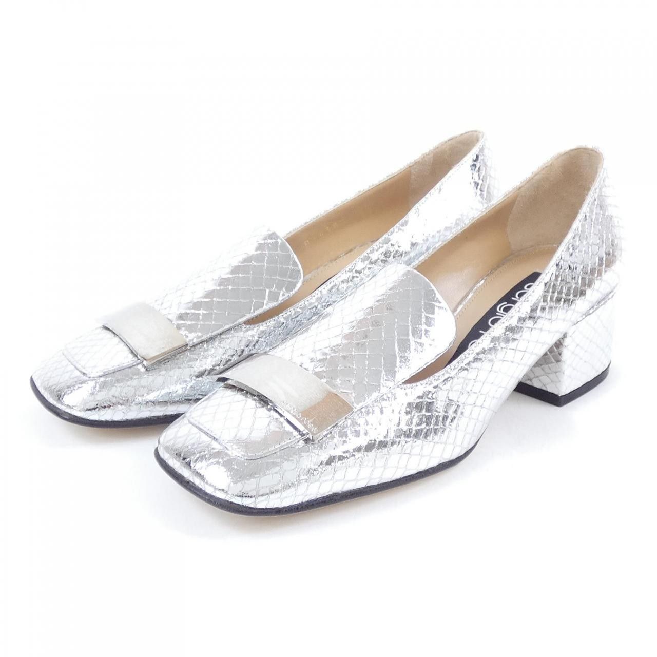 Other Other Sergio Rossi SR1 Leather Pumps Leather Shoes A84380 DUTY FREE for USA Size ONE SIZE - 3 Thumbnail