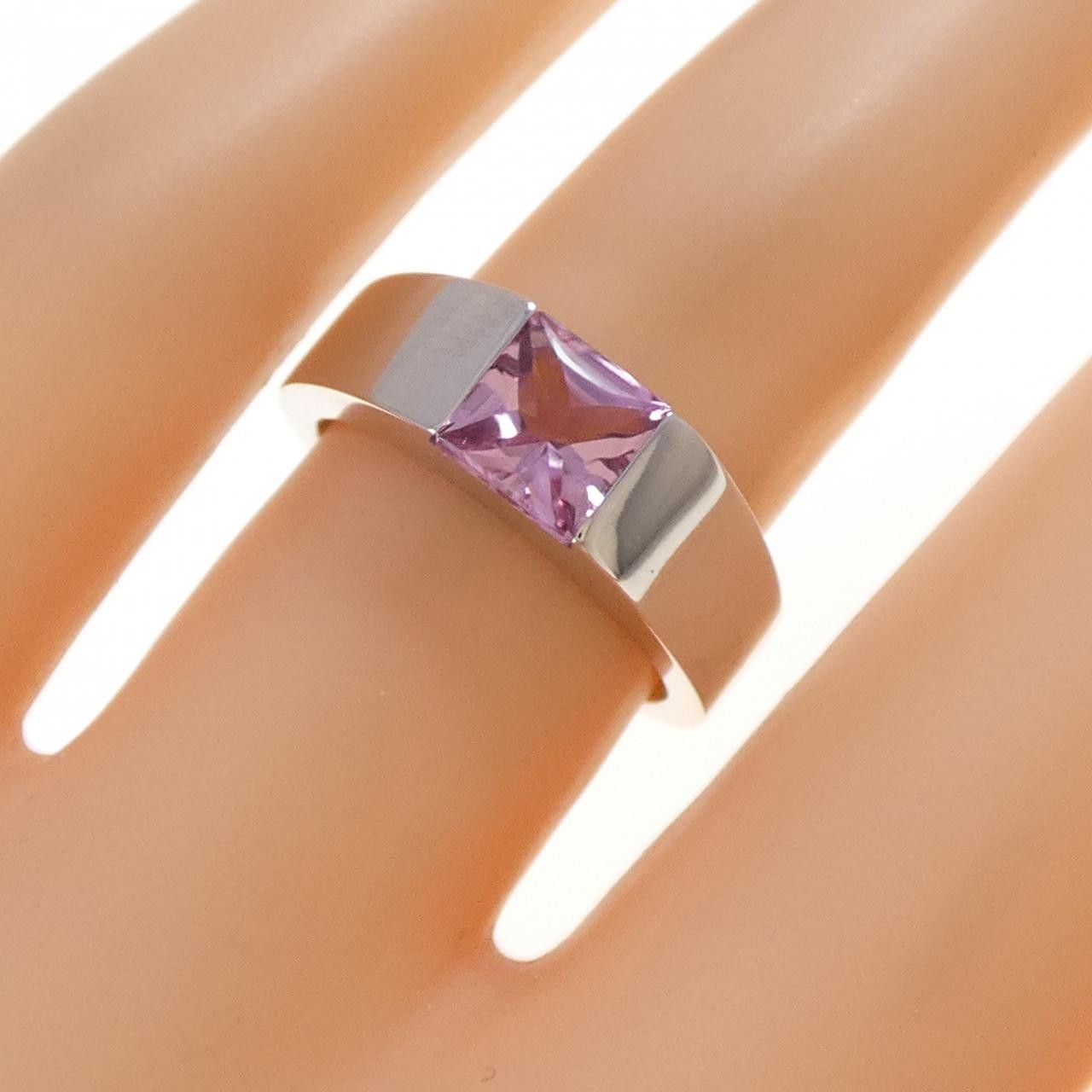 Cartier Cartier Cartier Tank 750 White Gold Tourmaline Ring Size 10 Precious Metal Ring DUTY FREE for USA Size ONE SIZE - 5 Thumbnail