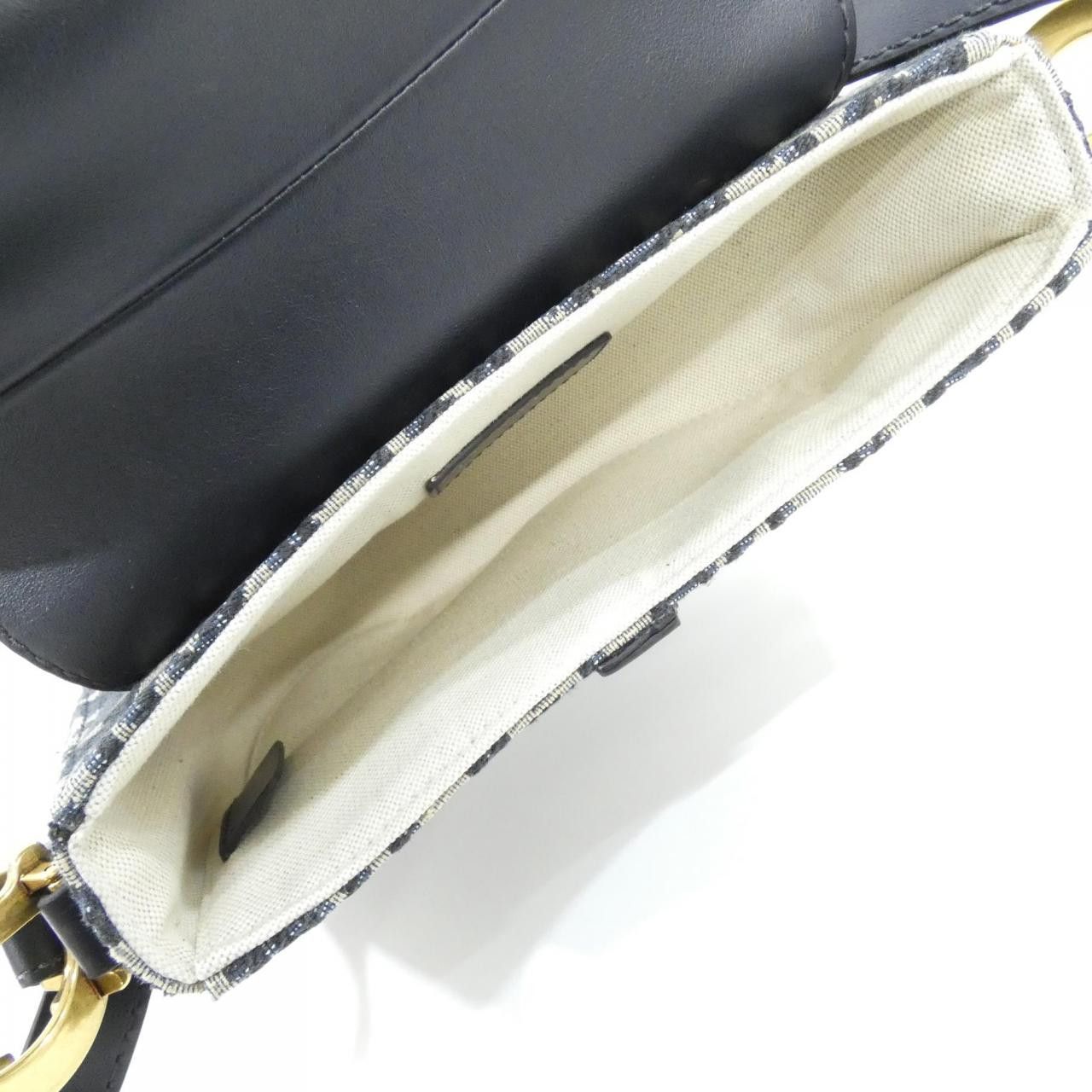 Dior Dior Christian Dior Dior Oblique Saddle Mini Canvas Calf Shoulder Bag Textile Shoulder Bag M0465CDSS DUTY FREE for USA Size ONE SIZE - 7 Thumbnail
