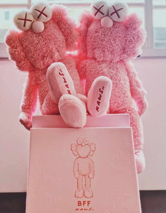 Kaws KAWS BFF Pink Plush LE 2019 Release 100 Authentic In Hand Grailed