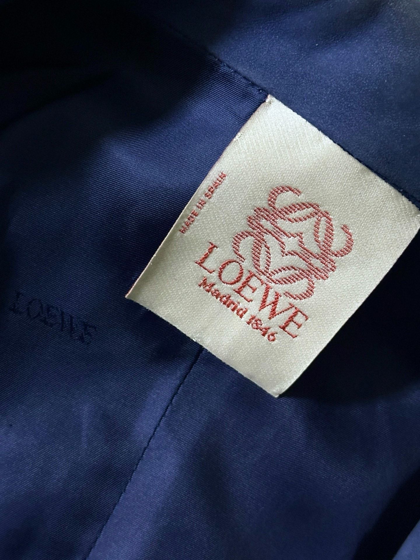 Loewe Loewe 1970's Double-Breasted Leather Jacket Size US XS / EU 42 / 0 - 4 Thumbnail