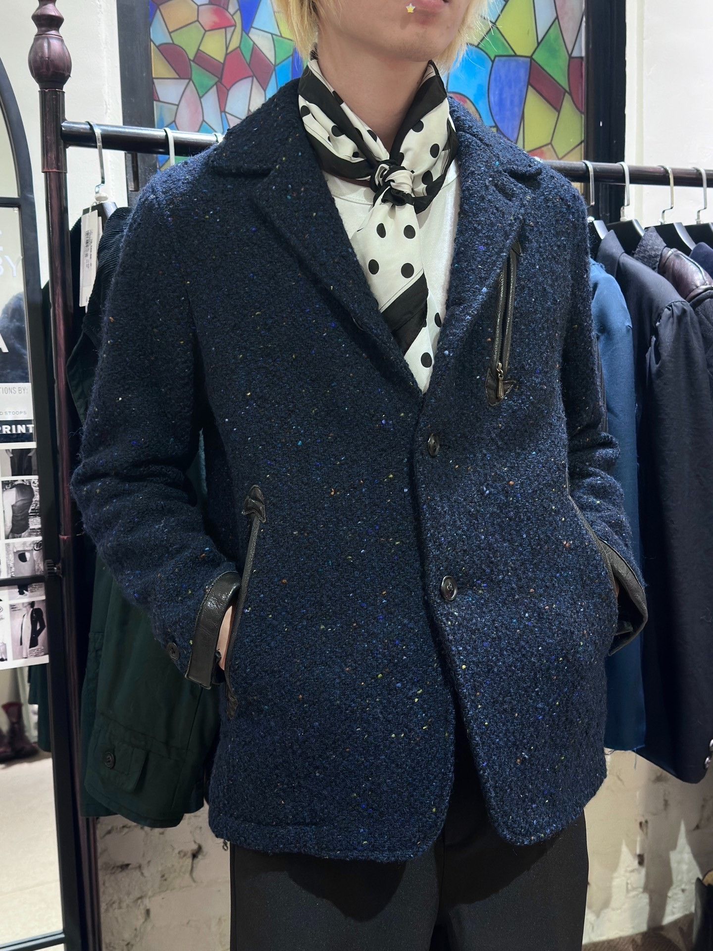KIJIMA TAKAYUKI Needles Donegal Tweed Wool Jacket Size US XS / EU 42 / 0 - 4 Thumbnail