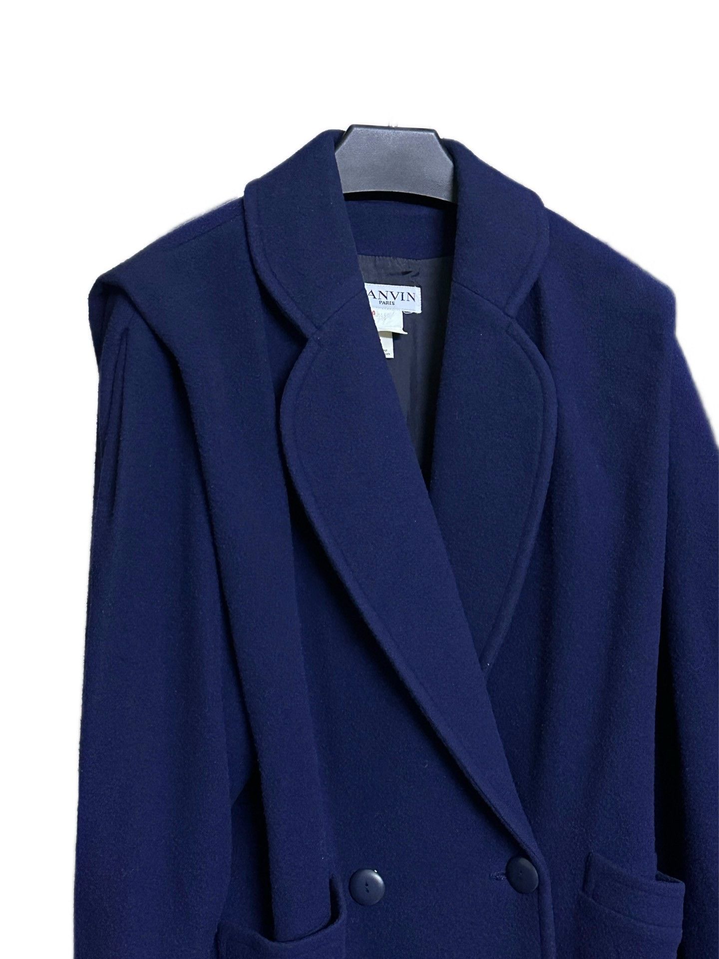 Lanvin Lanvin 1980's Wool Coat Size US XXS / EU 40 - 3 Thumbnail