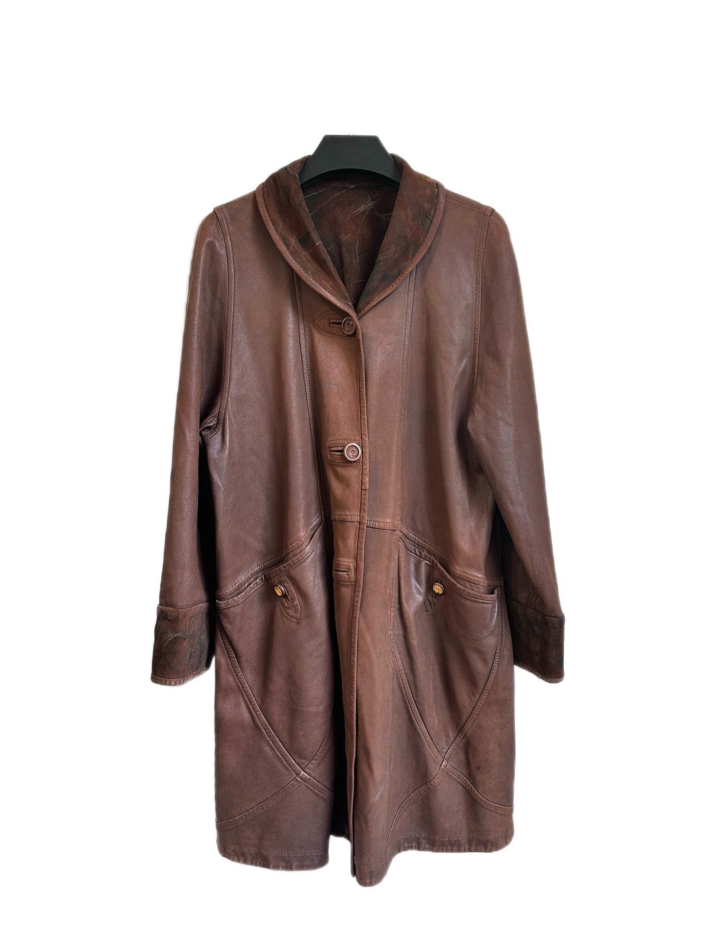 Pierre Balmain Pierre Balmain 1980's Double-Sided Leather Coat Size M / US 6-8 / IT 42-44 - 2 Thumbnail