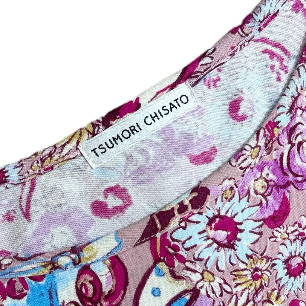 Tsumori Chisato Tsumori Chisato Asymmetric Shoulder Floral Top Size M / US 6-8 / IT 42-44 - 4 Thumbnail