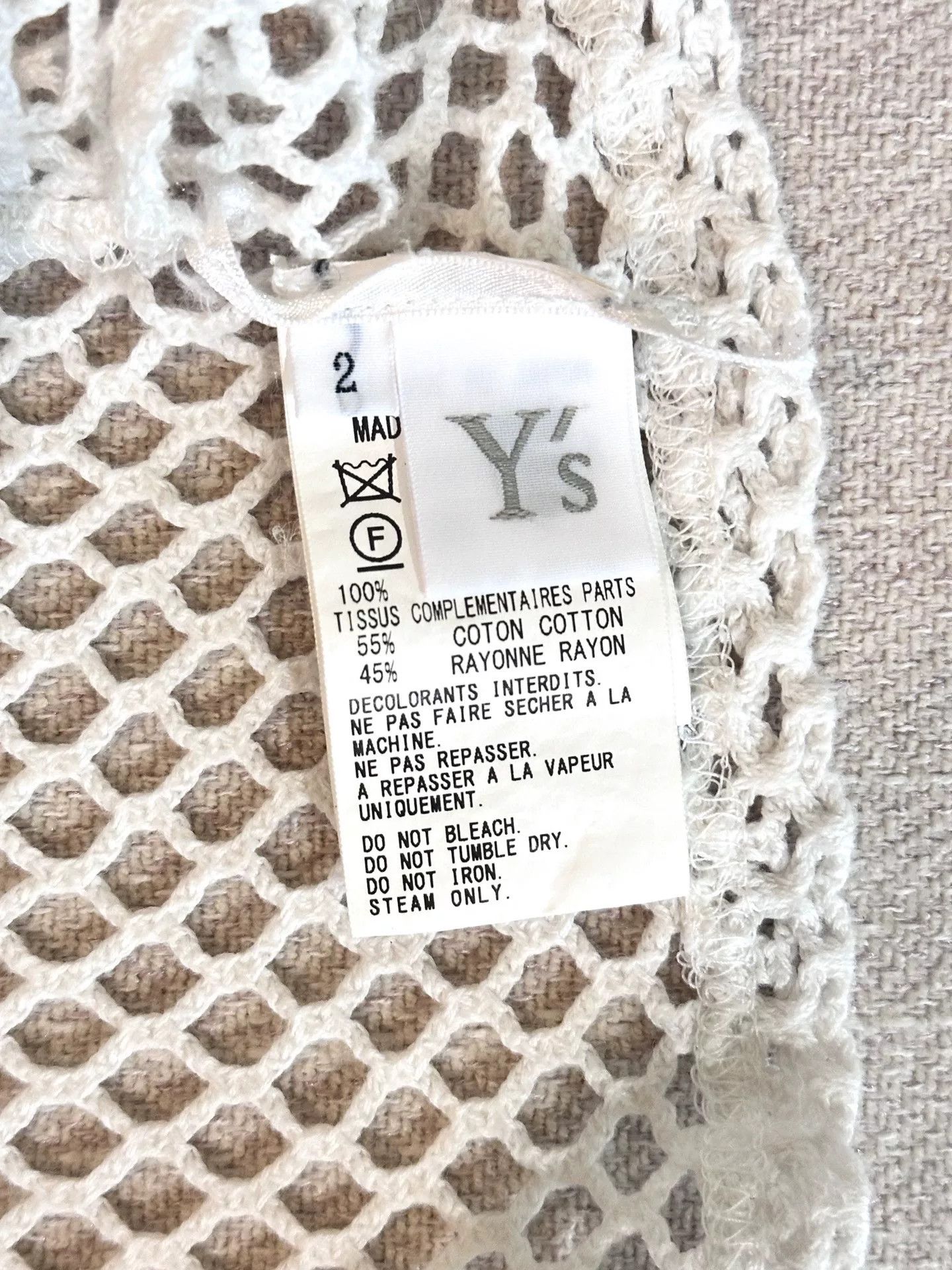 Yohji Yamamoto Yohji Yamamoto Y's Fishnet Hollow Top Size M / US 6-8 / IT 42-44 - 6 Thumbnail