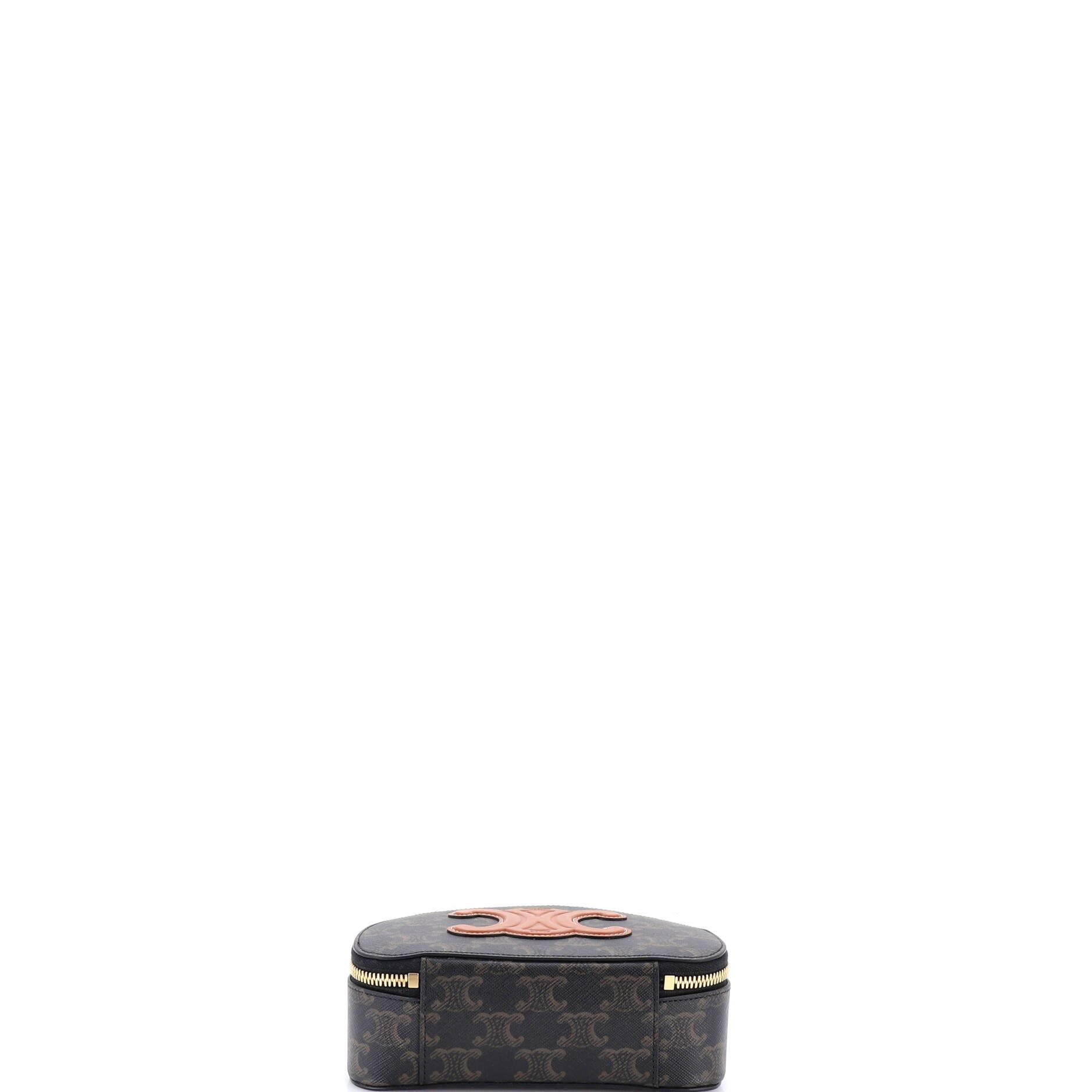 Celine Half Moon Case Triomphe Coated Canvas with Leather Size ONE SIZE - 3 Thumbnail