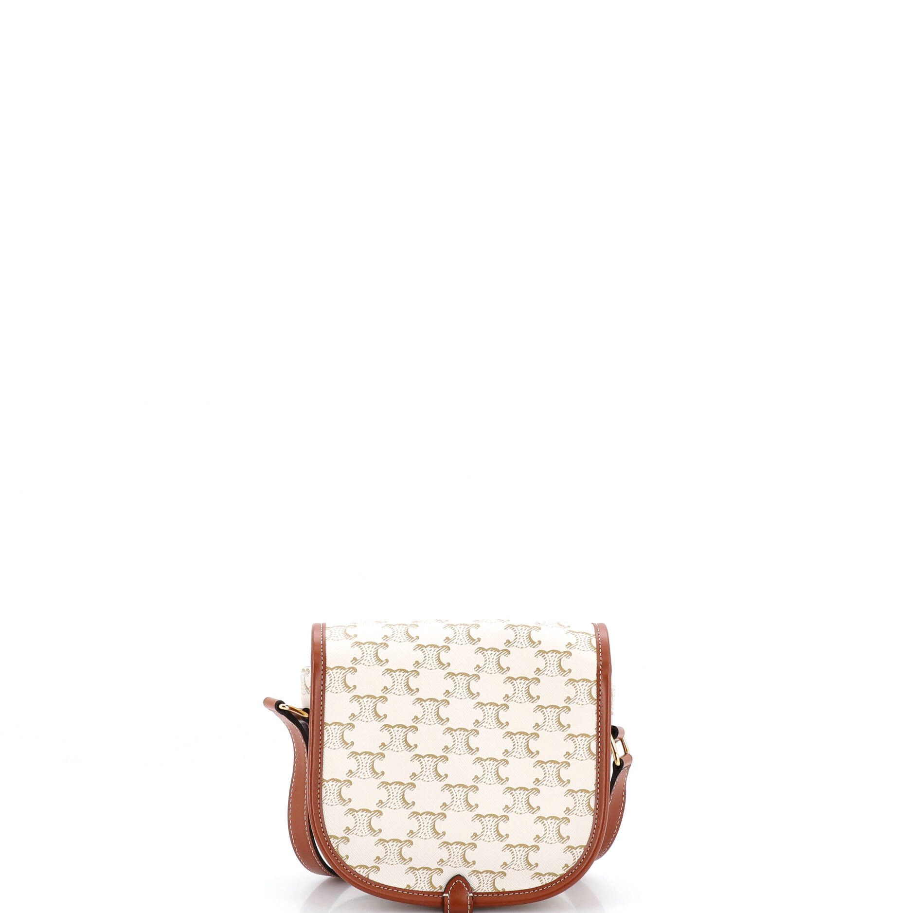 Celine Folco Bag Triomphe Coated Canvas Medium Size ONE SIZE - 2 Thumbnail
