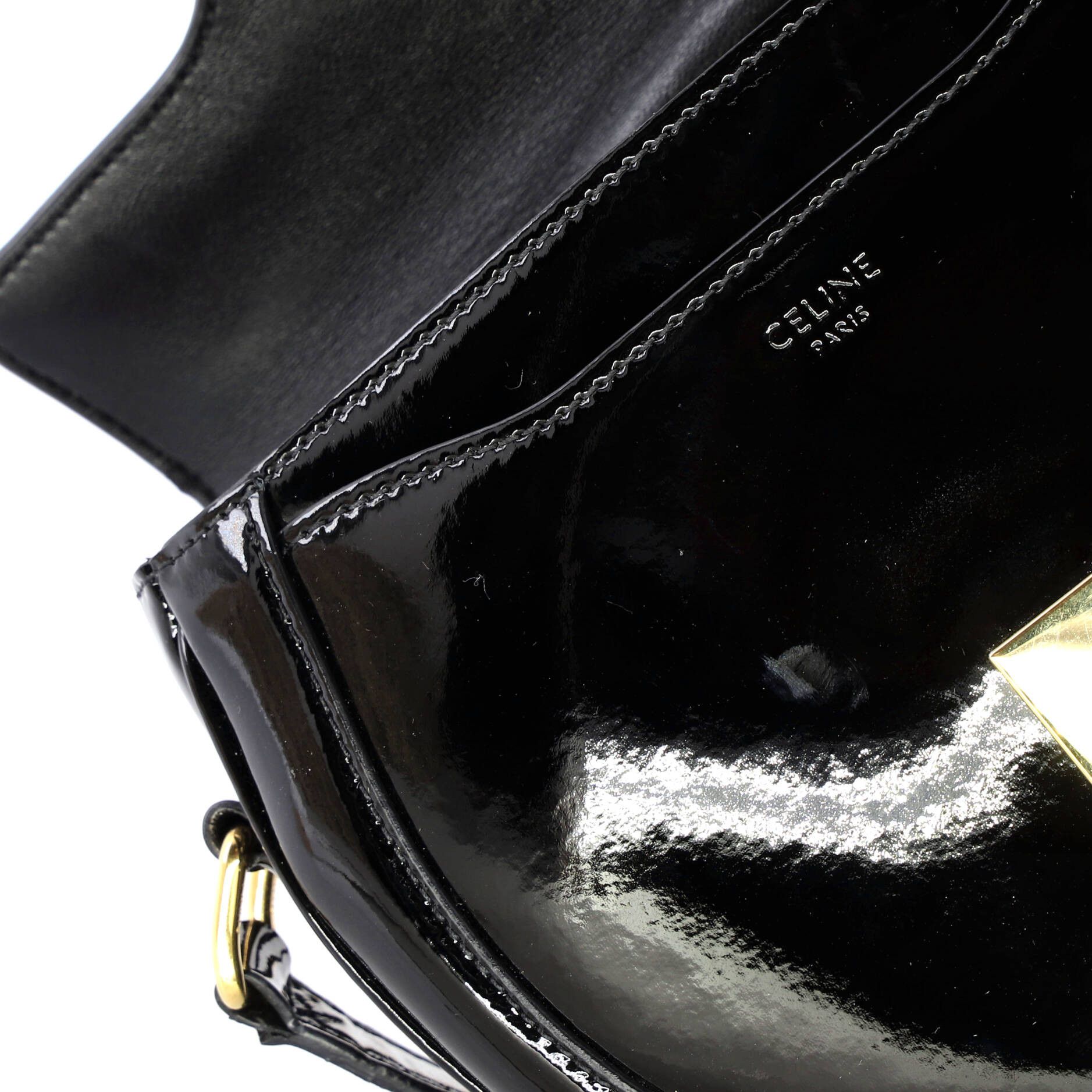 Celine Besace 16 Bag Patent Small Size ONE SIZE - 5 Thumbnail