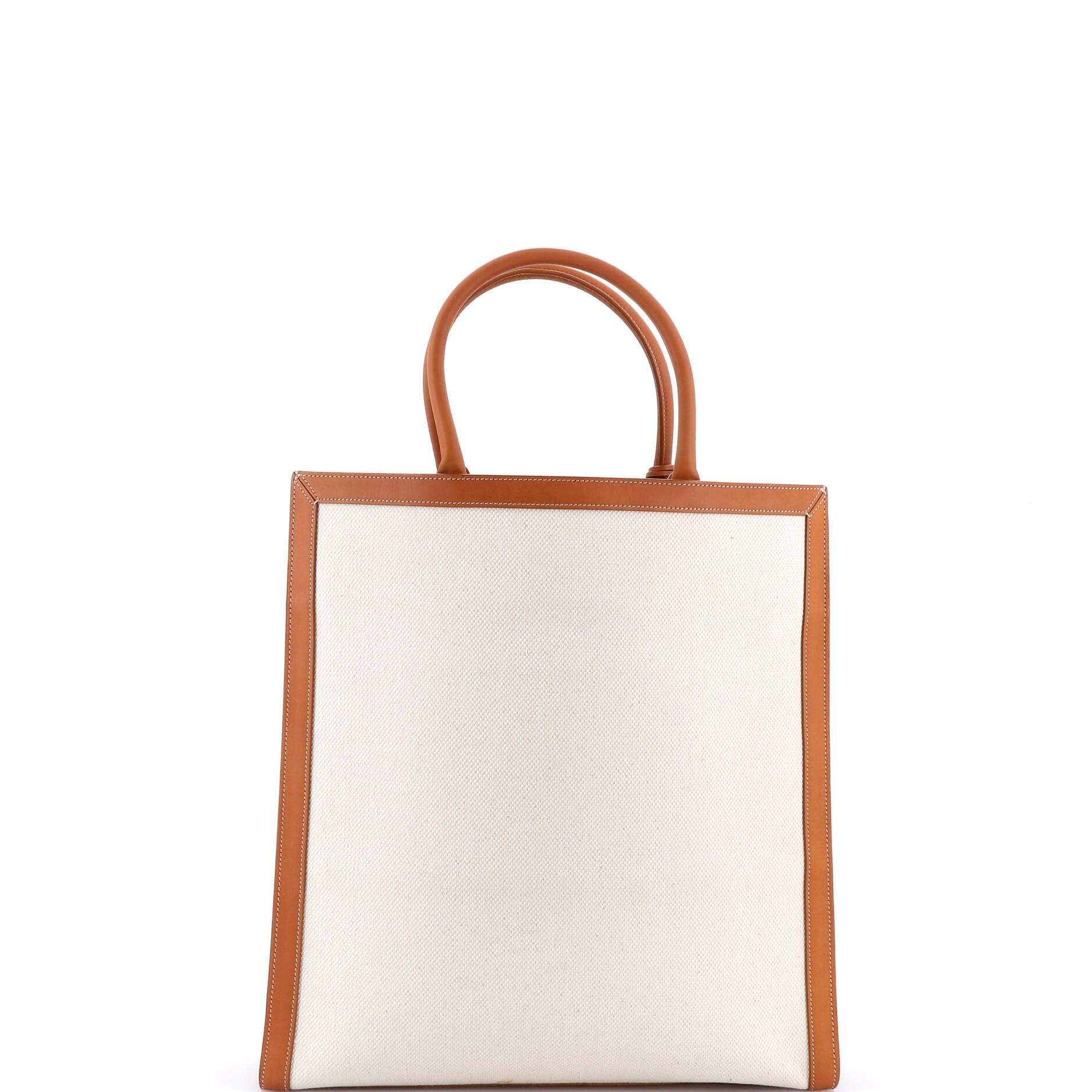 Celine Vertical Cabas Tote Canvas with Leather Large Size ONE SIZE - 2 Thumbnail