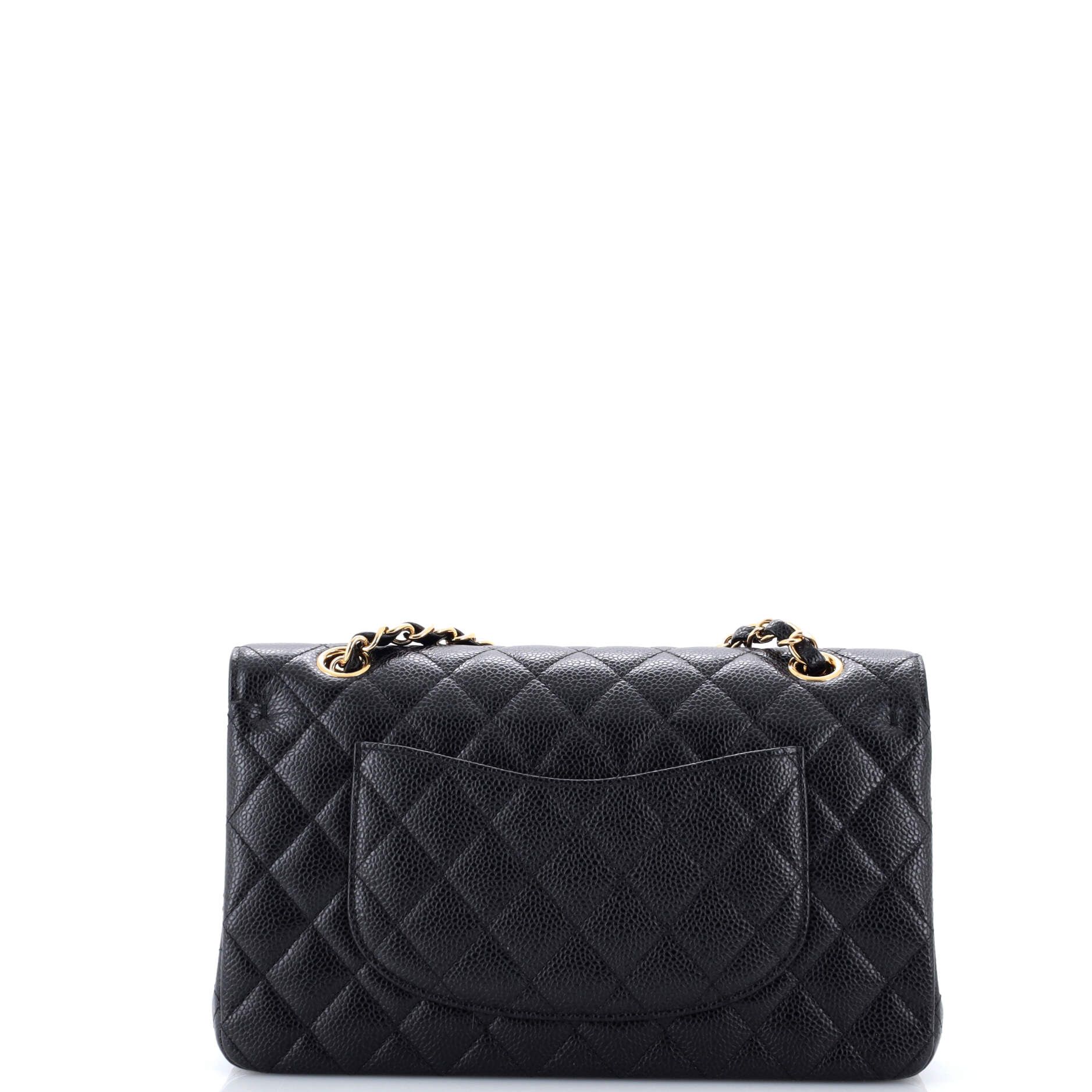 Chanel Classic Double Flap Bag Quilted Caviar Medium Size ONE SIZE - 2 Thumbnail
