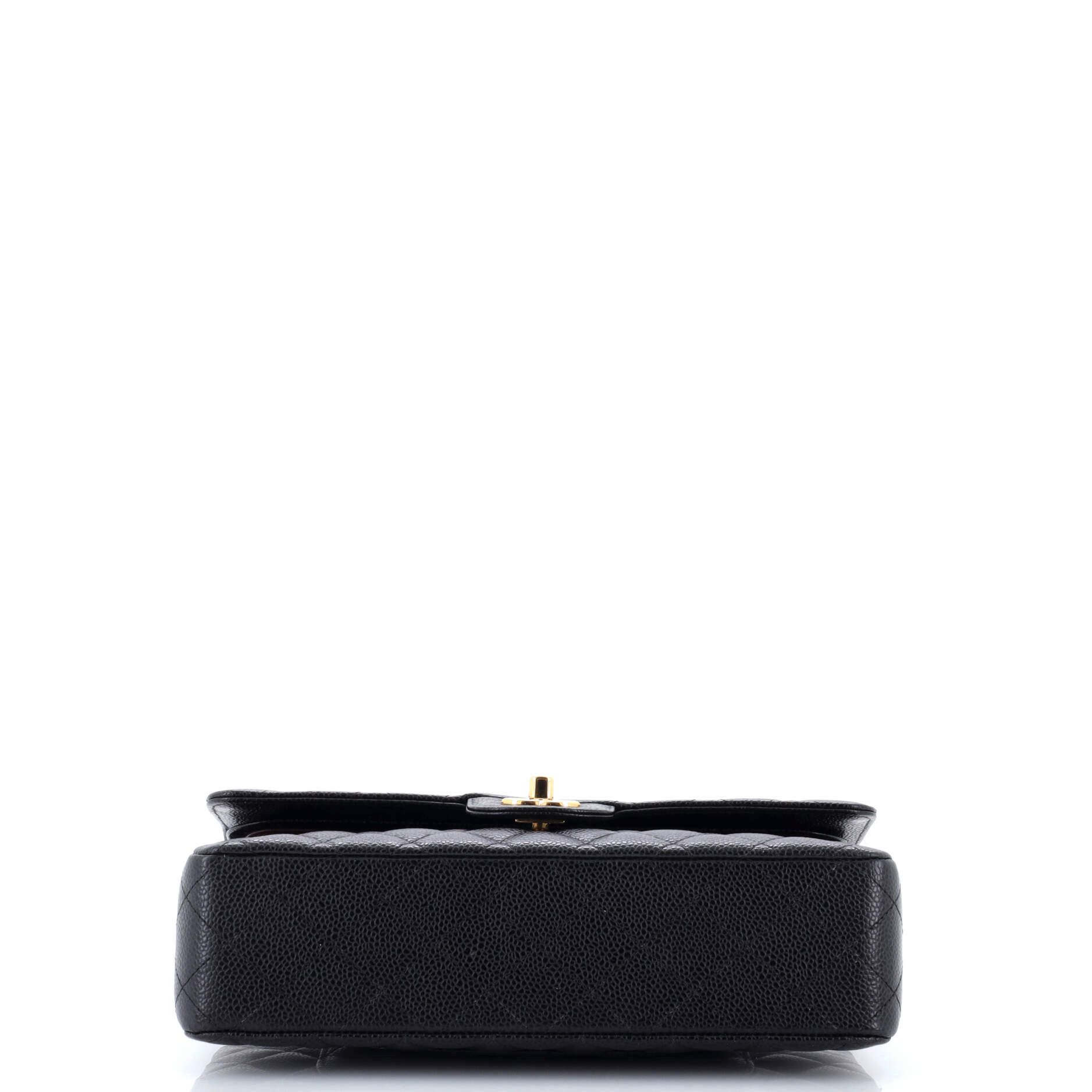Chanel Classic Double Flap Bag Quilted Caviar Medium Size ONE SIZE - 3 Thumbnail