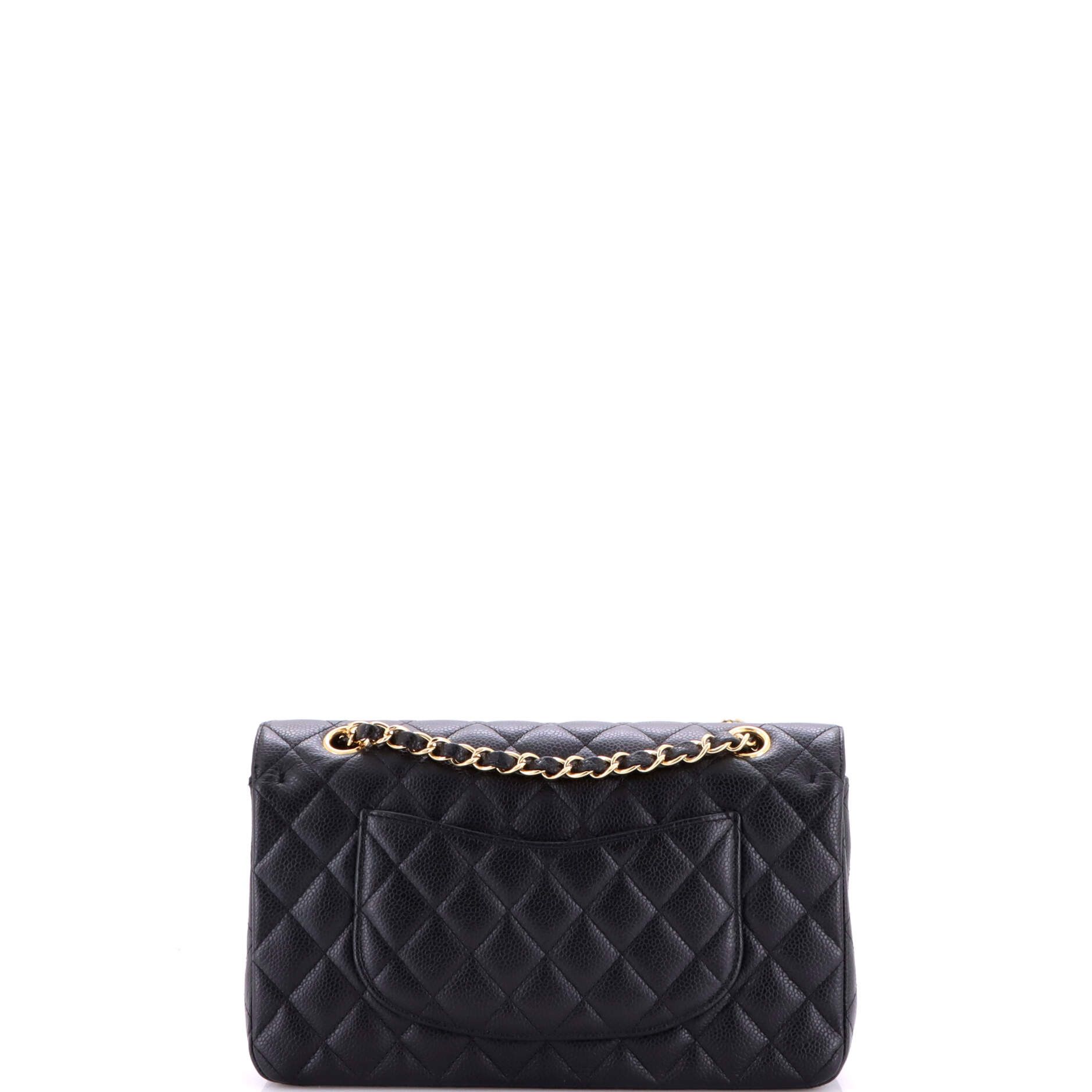 Chanel Classic Double Flap Bag Quilted Caviar Medium Size ONE SIZE - 2 Thumbnail