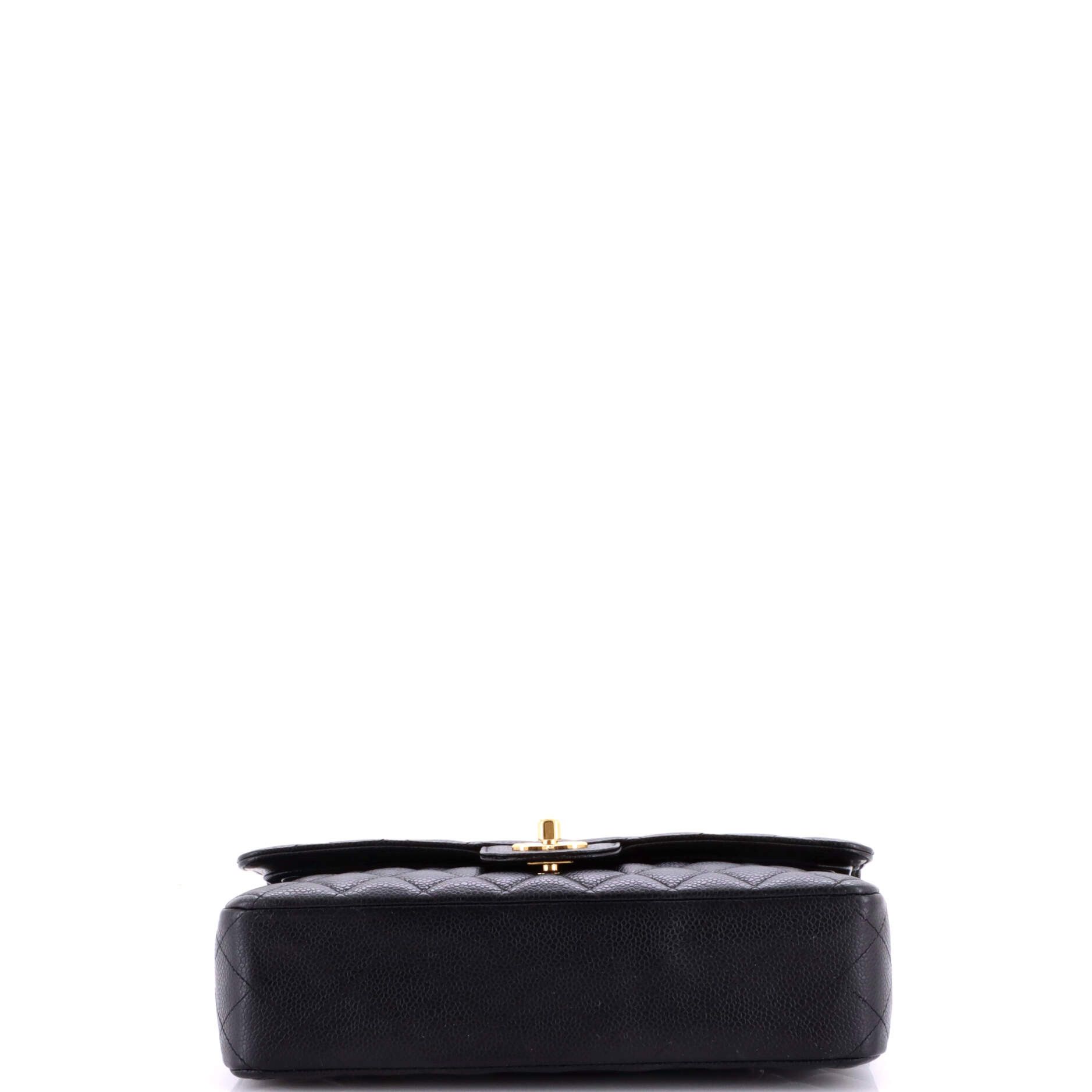 Chanel Classic Double Flap Bag Quilted Caviar Medium Size ONE SIZE - 3 Thumbnail