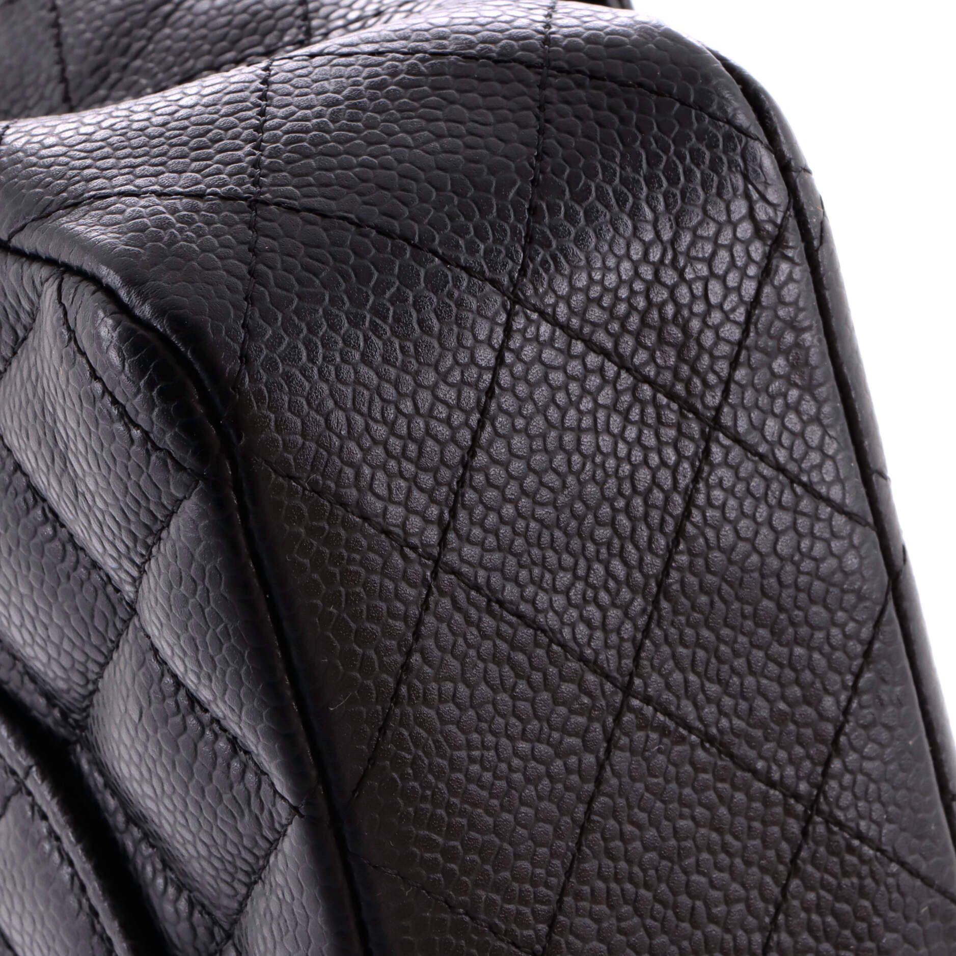 Chanel Classic Double Flap Bag Quilted Caviar Medium Size ONE SIZE - 5 Thumbnail