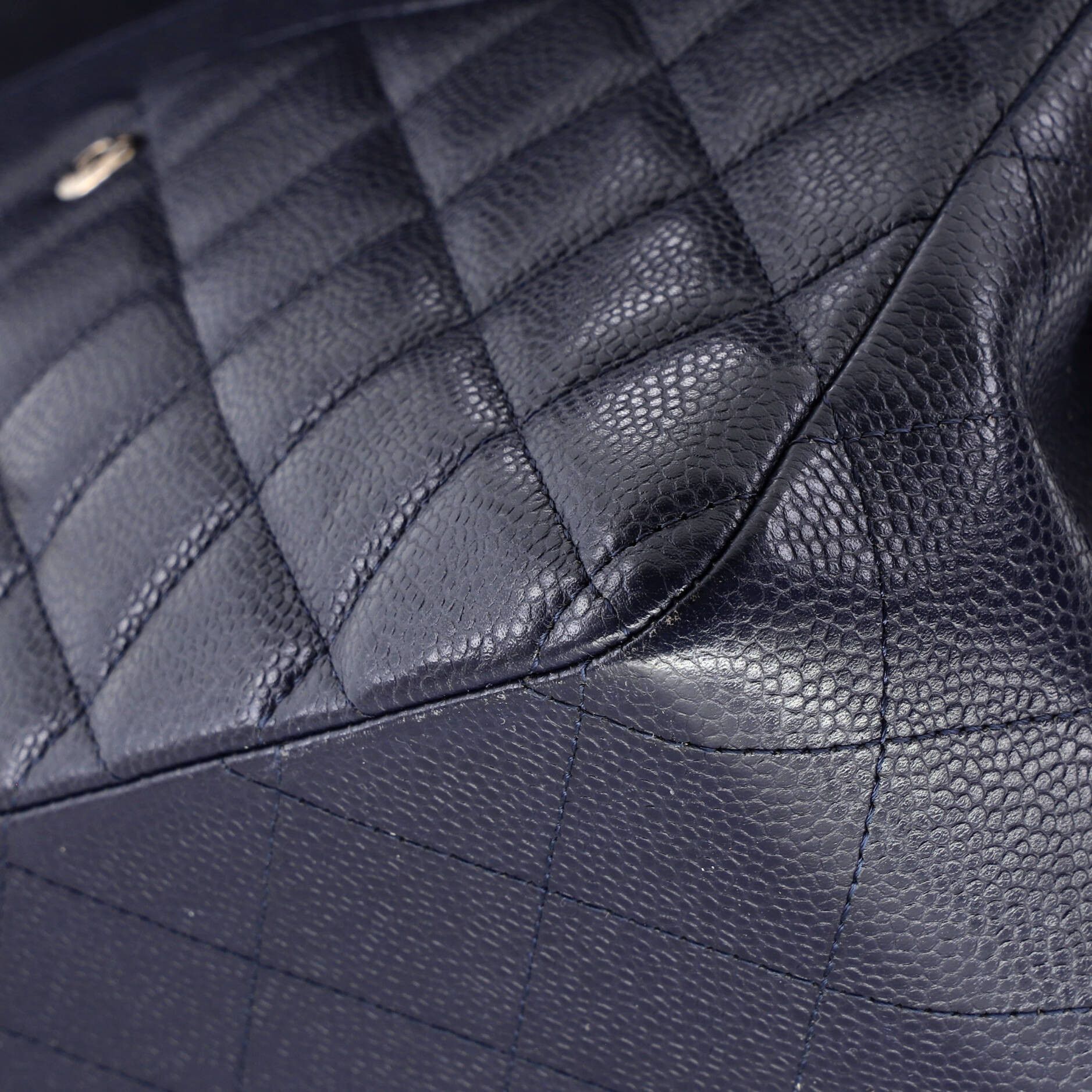 Chanel Classic Double Flap Bag Quilted Caviar Jumbo Size ONE SIZE - 6 Thumbnail