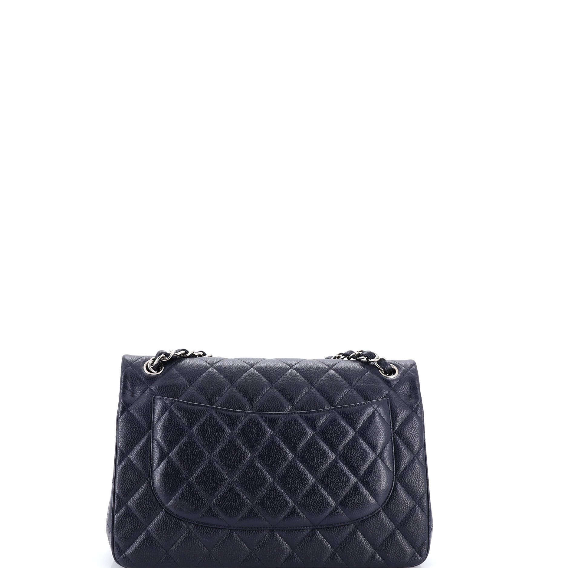 Chanel Classic Double Flap Bag Quilted Caviar Jumbo Size ONE SIZE - 3 Thumbnail