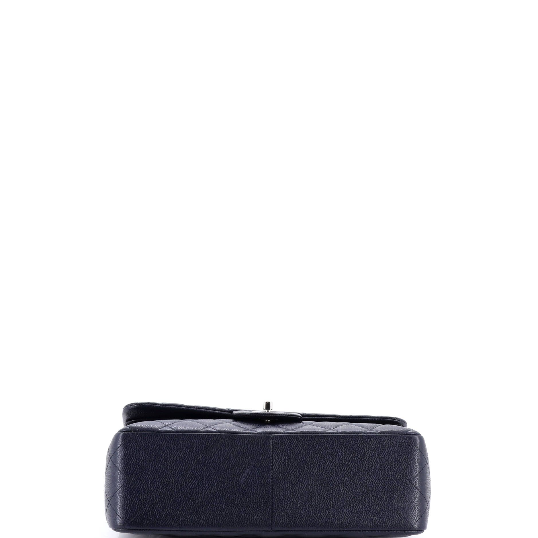 Chanel Classic Double Flap Bag Quilted Caviar Jumbo Size ONE SIZE - 4 Thumbnail