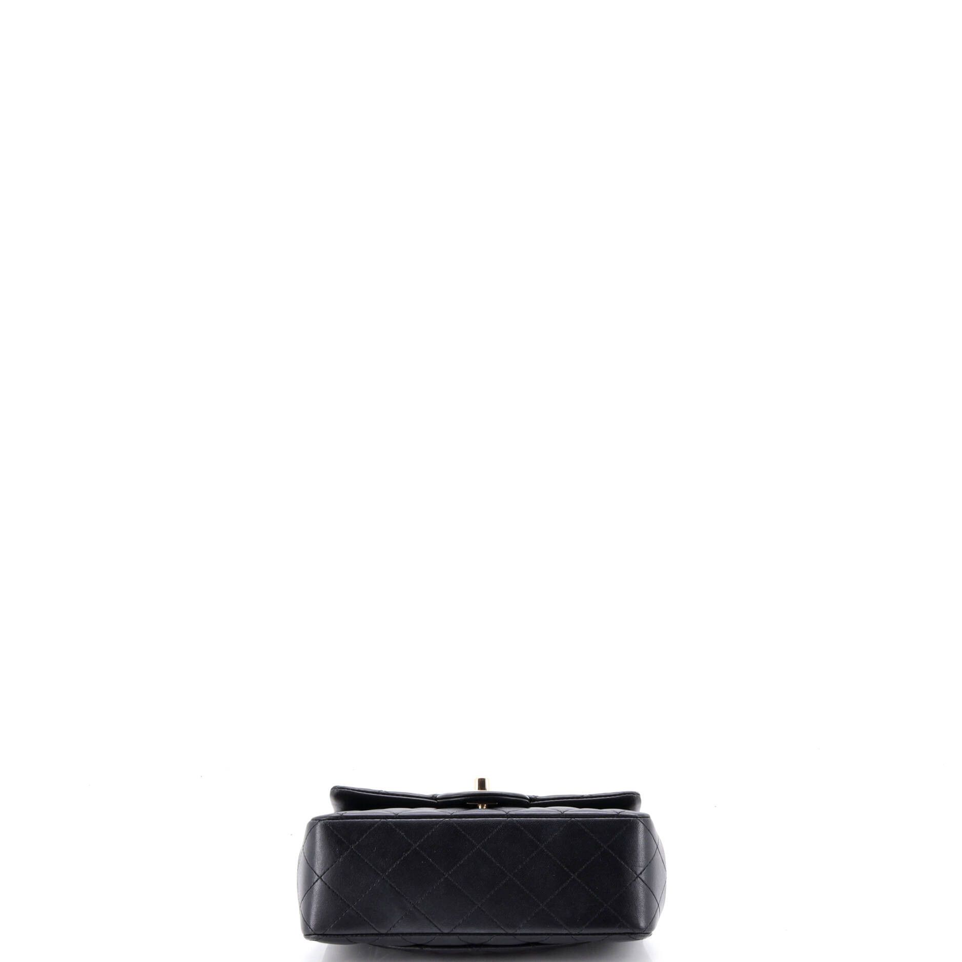 Chanel Classic Single Flap Top Handle Bag Quilted Lambskin Mini Size ONE SIZE - 3 Thumbnail