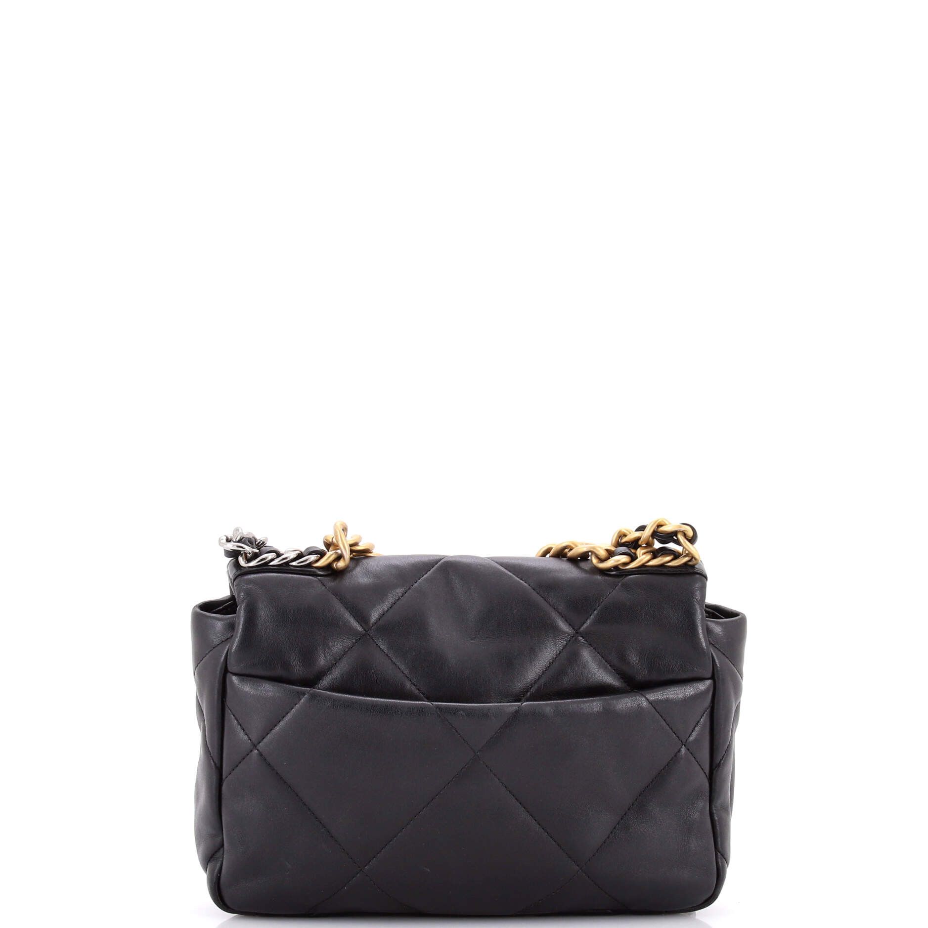 Chanel 19 Flap Bag Quilted Leather Medium Size ONE SIZE - 2 Thumbnail