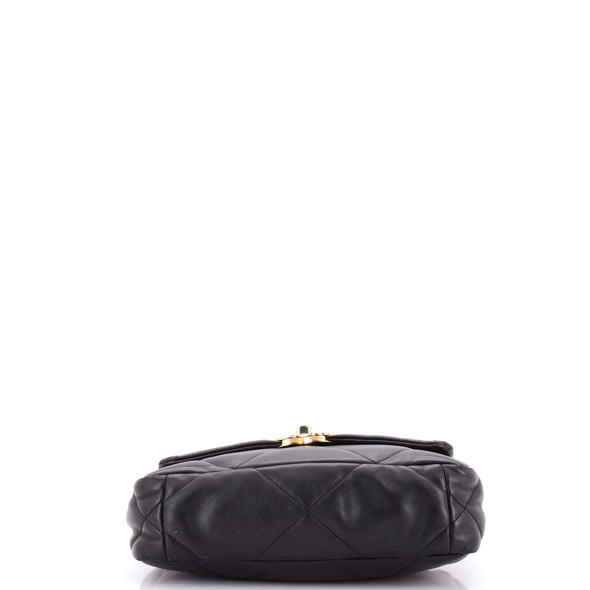 Chanel 19 Flap Bag Quilted Leather Medium Size ONE SIZE - 3 Thumbnail