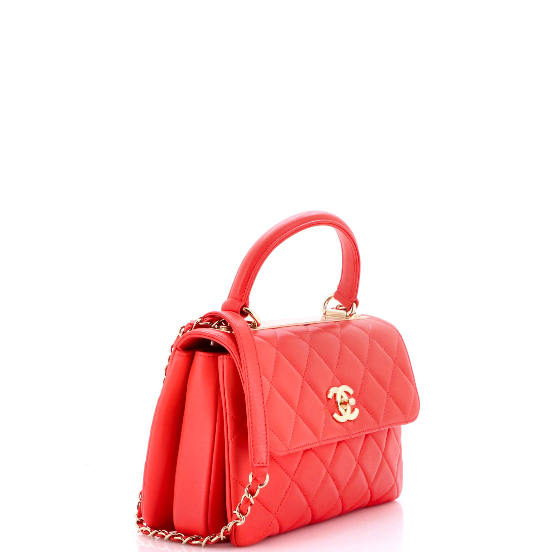 Chanel Trendy CC Top Handle Bag Quilted Lambskin Small Size ONE SIZE - 2 Thumbnail