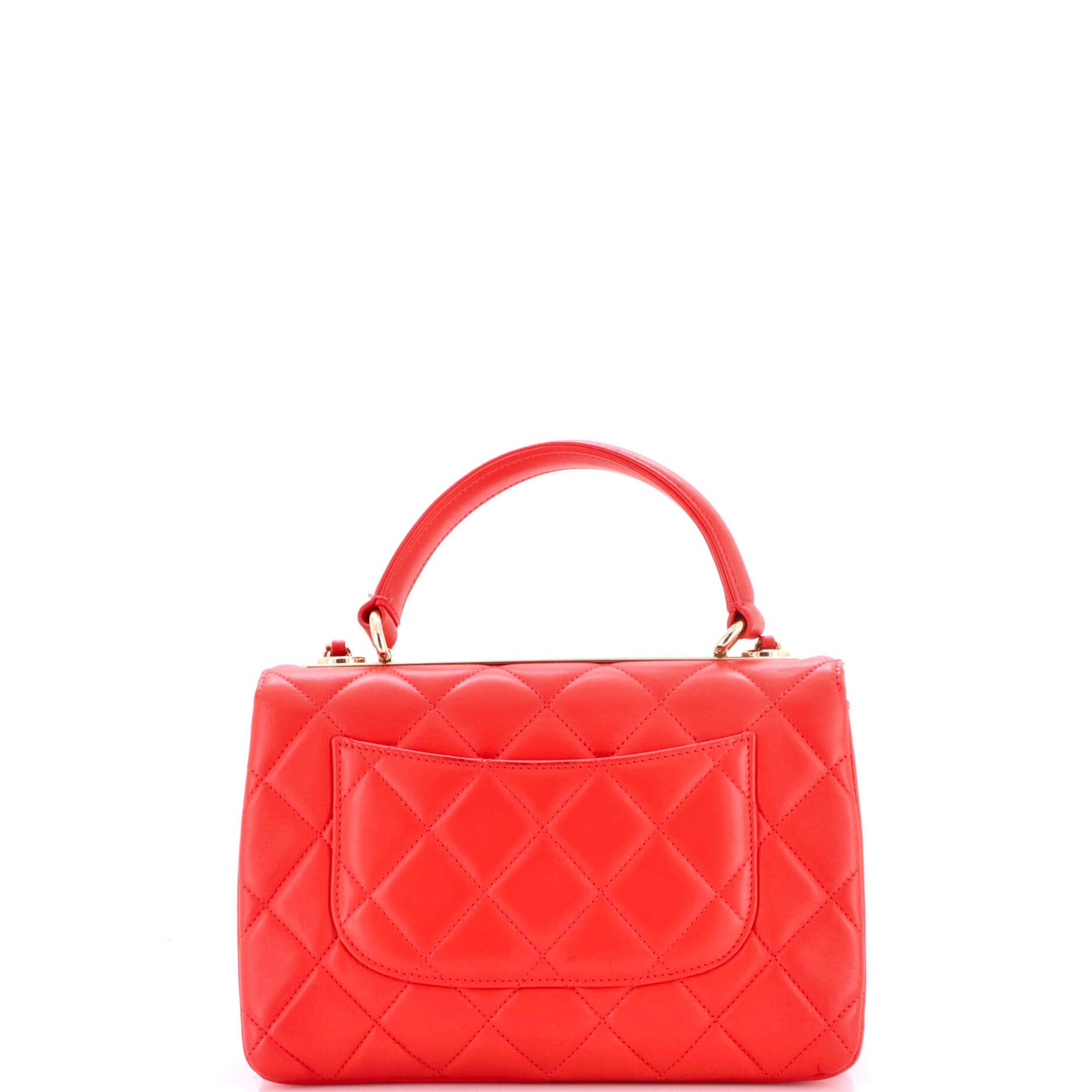 Chanel Trendy CC Top Handle Bag Quilted Lambskin Small Size ONE SIZE - 3 Thumbnail