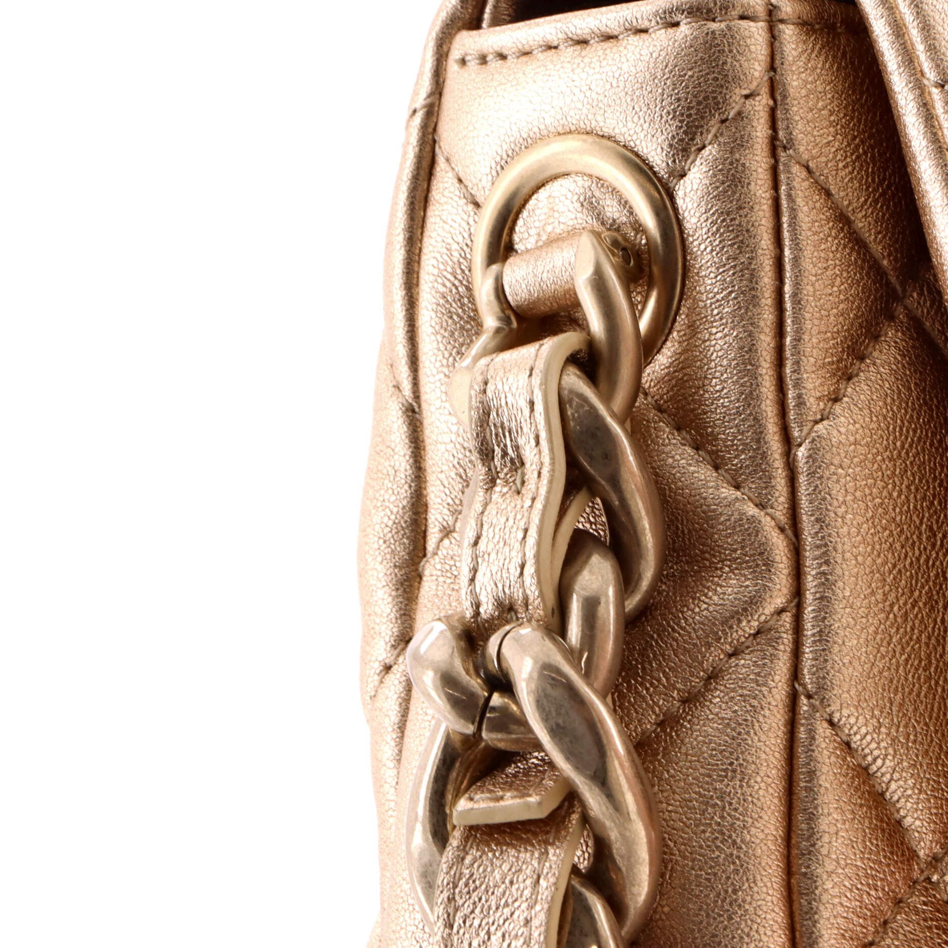 Chanel Chunky Chain CC Flap Bag Quilted Metallic Calfskin Small Size ONE SIZE - 5 Thumbnail