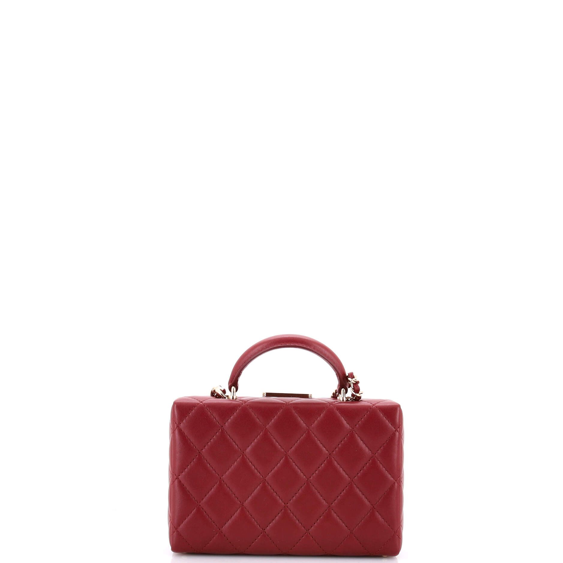Chanel Top Handle Box Bag Quilted Lambskin Small Size ONE SIZE - 2 Thumbnail