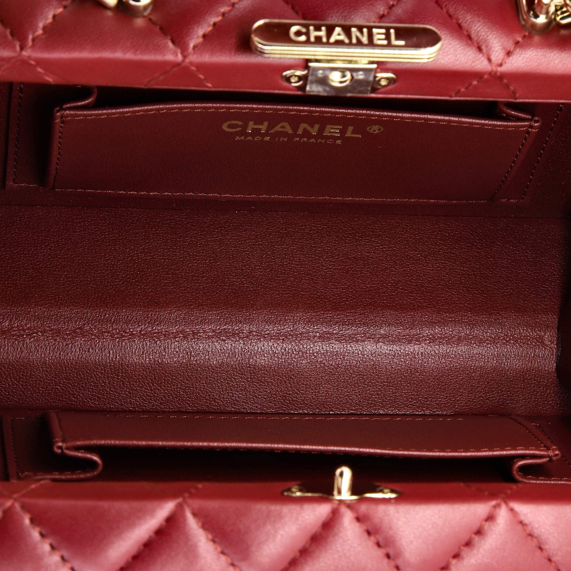 Chanel Top Handle Box Bag Quilted Lambskin Small Size ONE SIZE - 4 Thumbnail