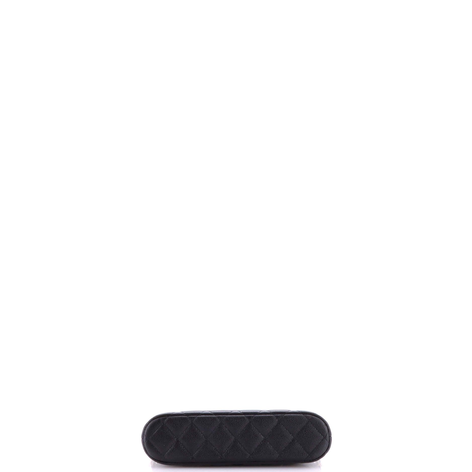 Chanel CC Dome Zip Clutch with Chain Quilted Caviar Small Size ONE SIZE - 3 Thumbnail