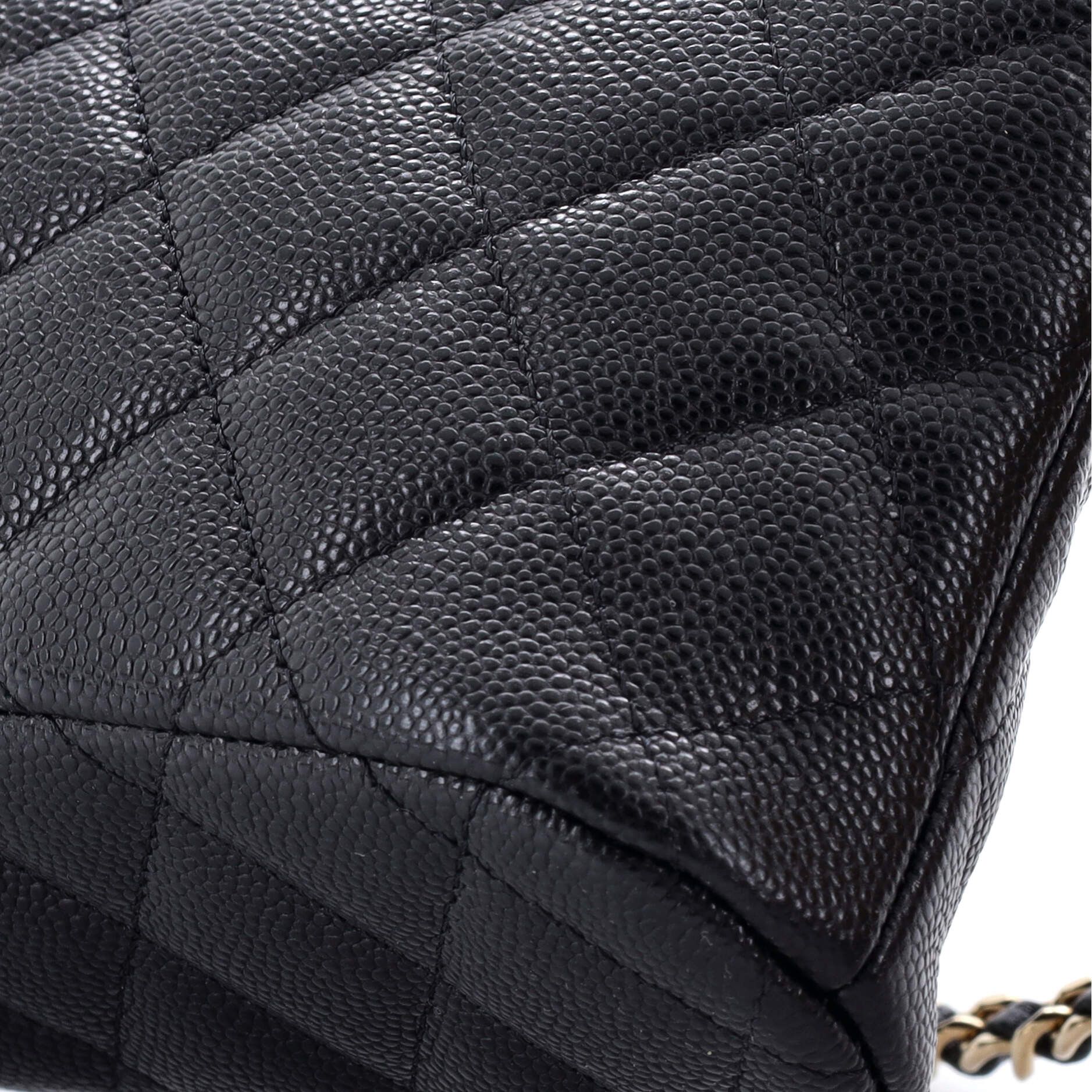 Chanel CC Dome Zip Clutch with Chain Quilted Caviar Small Size ONE SIZE - 5 Thumbnail