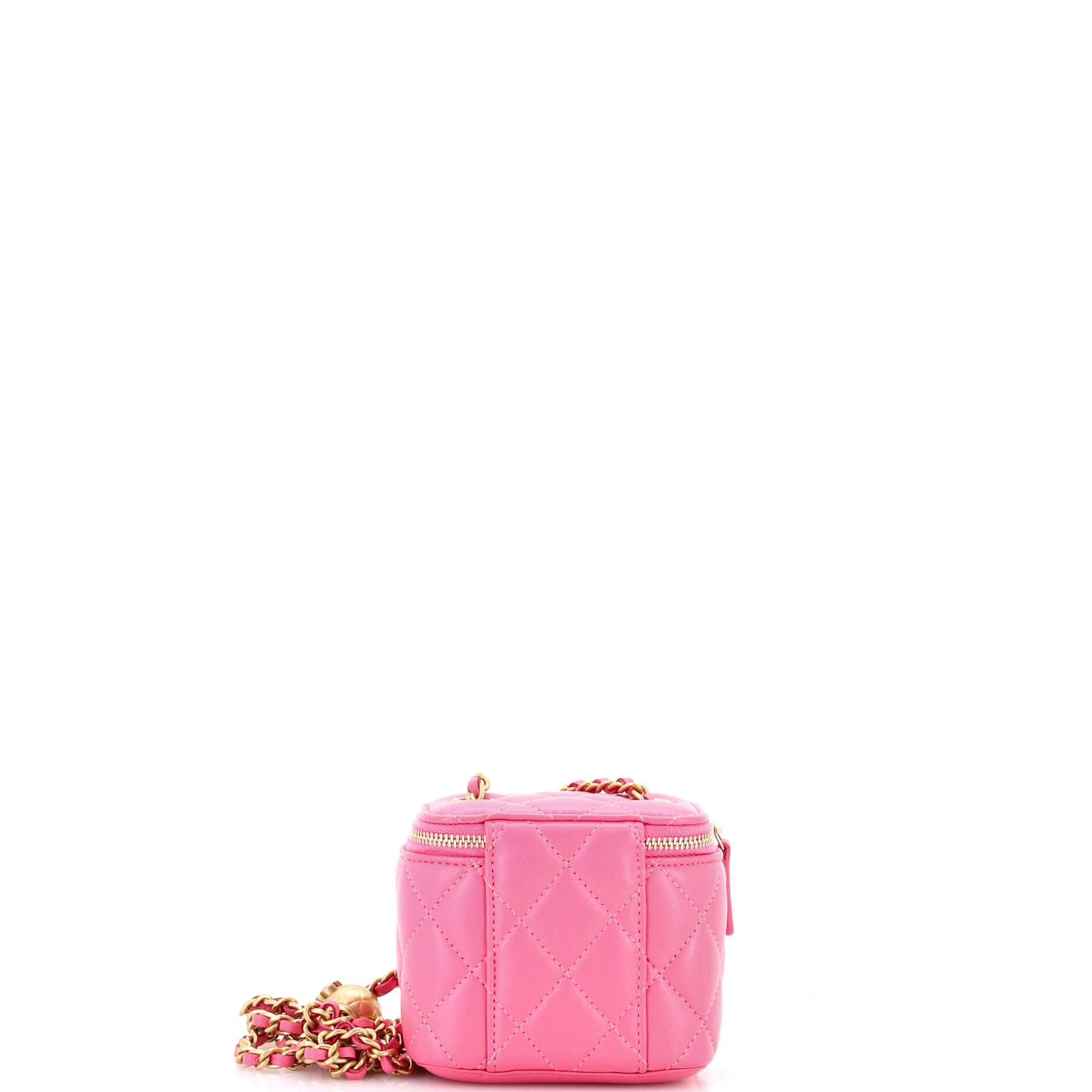 Chanel Pearl Crush Vanity Case with Chain Quilted Lambskin Mini Size ONE SIZE - 2 Thumbnail