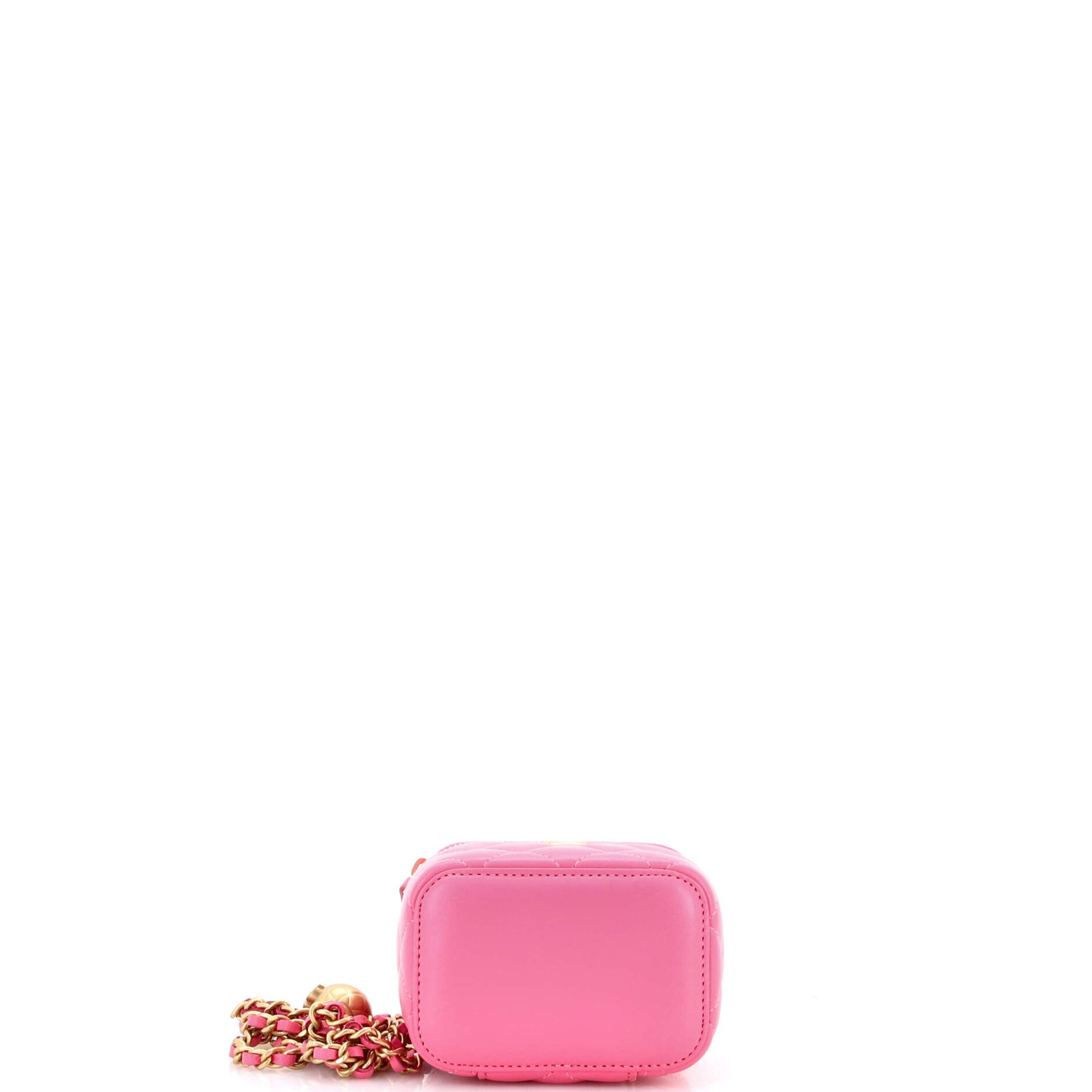 Chanel Pearl Crush Vanity Case with Chain Quilted Lambskin Mini Size ONE SIZE - 3 Thumbnail