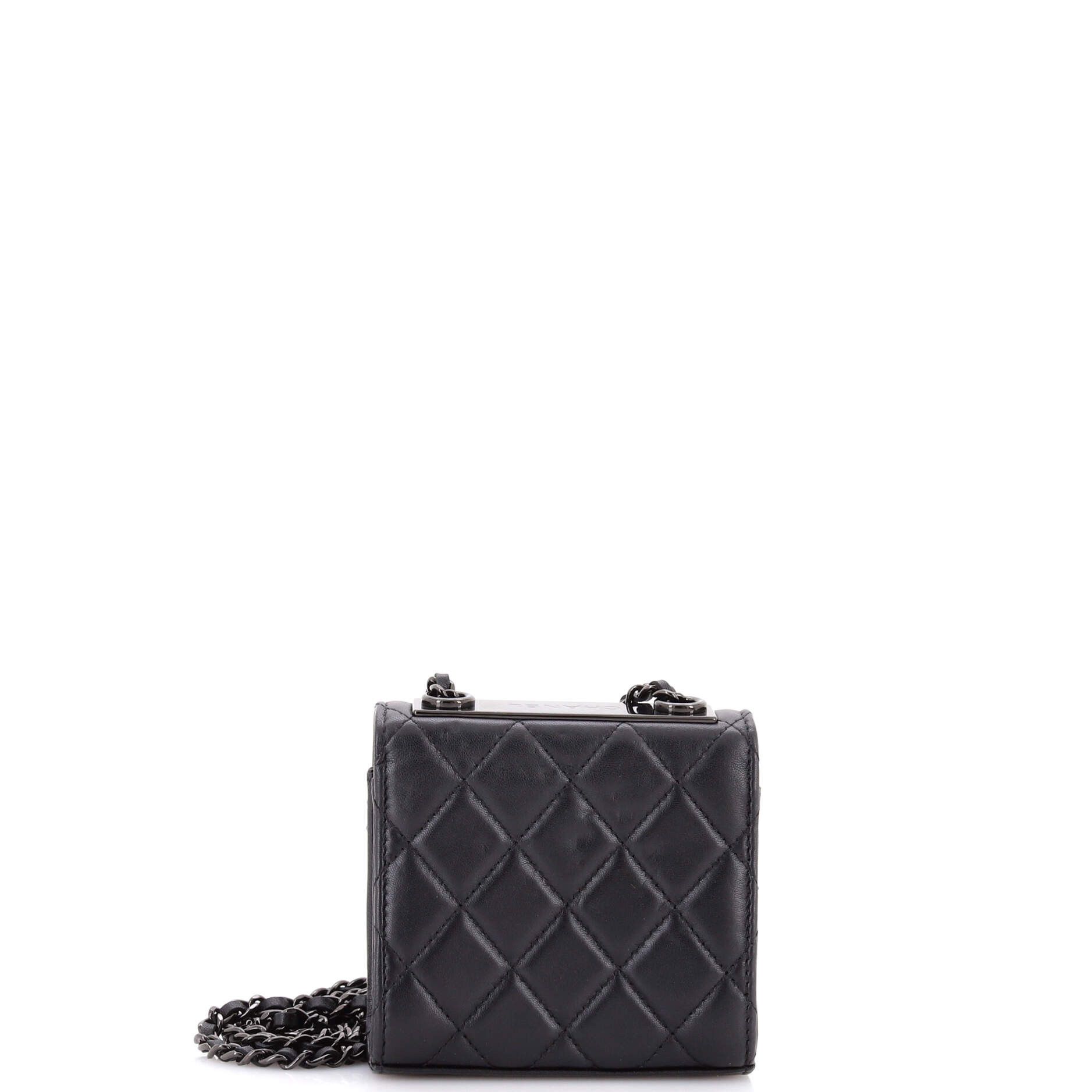 Chanel So Black Trendy CC Clutch with Chain Quilted Lambskin Small Size ONE SIZE - 2 Thumbnail